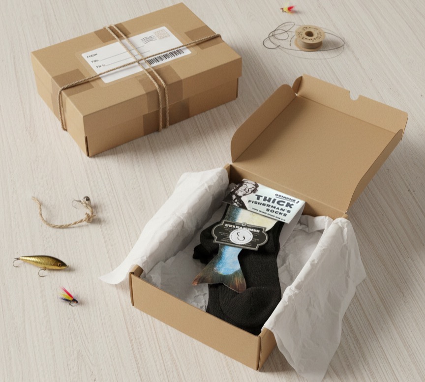 Thick Socks Branding and Design Box and Packaging Render